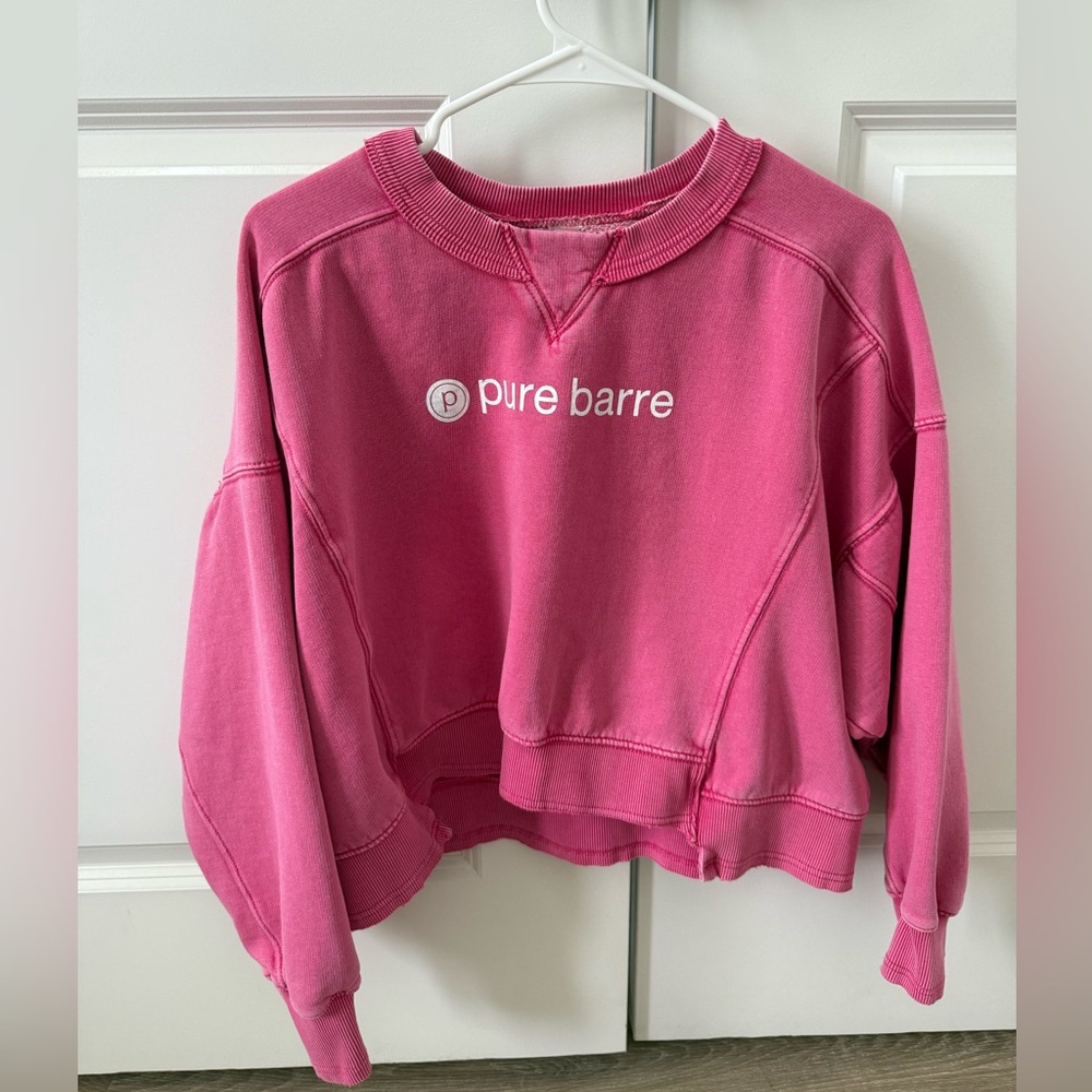 Pure Barre Free People Cropped Sweatshirt size Small